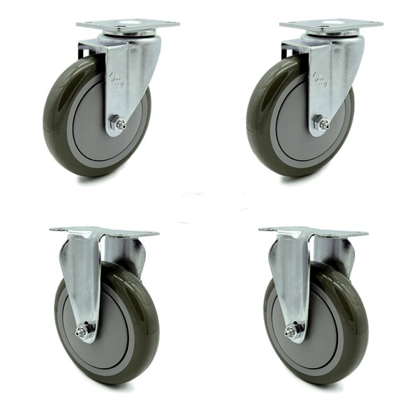 Cambro 60006 60008 Ultra Pan Carriers Dish Caddies Caster Replacement Set-SCC
